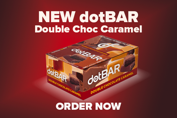 New Double Chocolate Caramel dotBAR